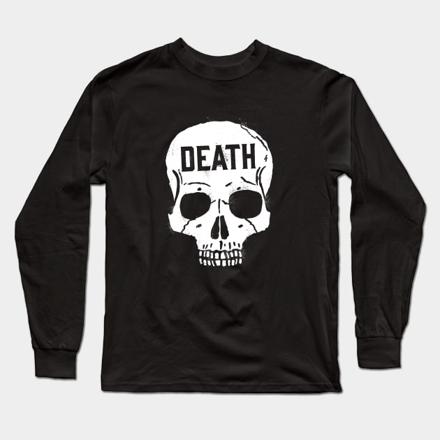 Skull Death Long Sleeve T-Shirt by ballhard